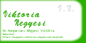 viktoria negyesi business card